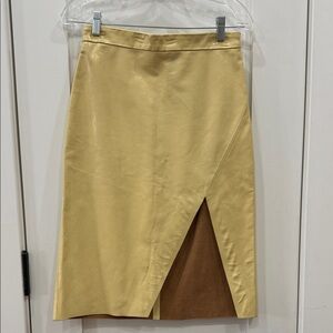& Other Stories Cream Leather Pencil Skirt NWT size 4